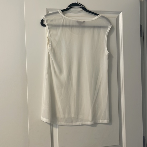 Lightweight white 7 for all mankind shirt with sheer back! - Picture 2 of 4